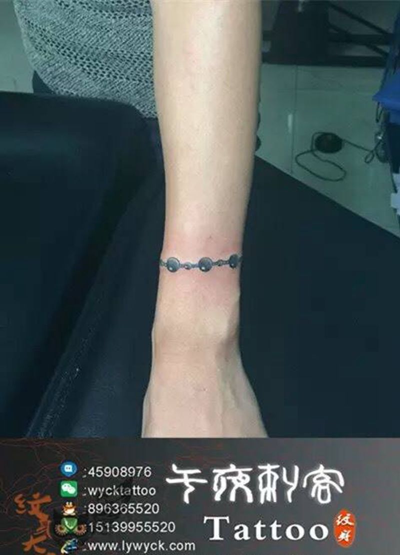 手链纹身图片