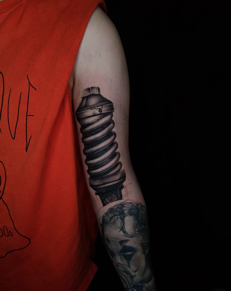 机械臂纹身图片_欧美写实纹身图案