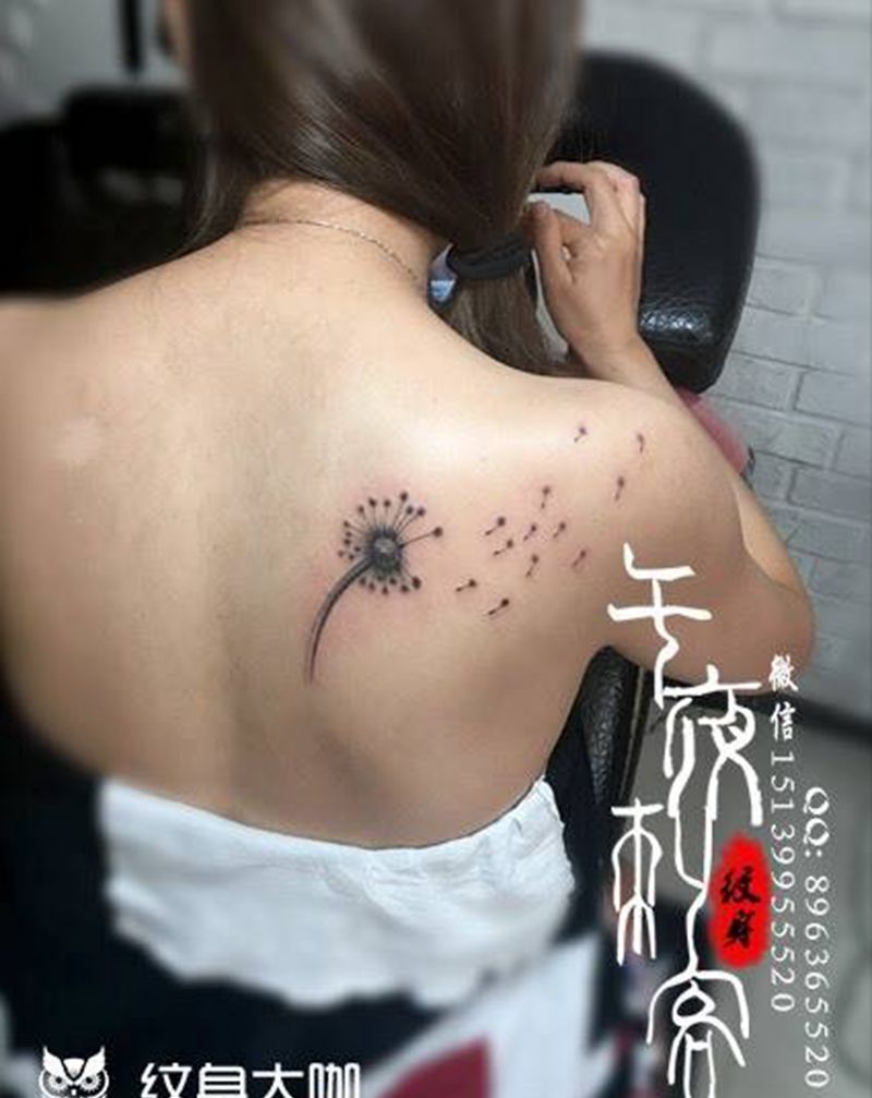 浦公英纹身图片