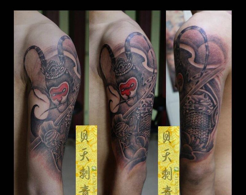 斗战胜佛纹身图片