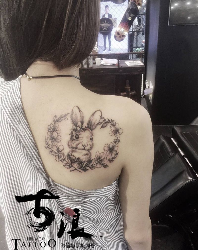 兔子纹身图片_手稿成品纹身图案