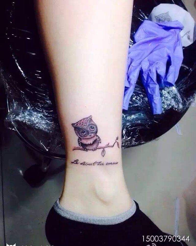 猫头鹰纹身图片