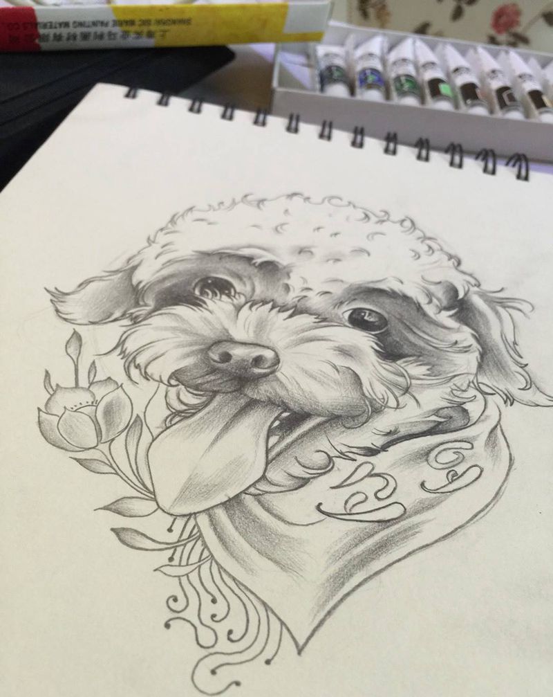 独家设计纹身图片_成品手稿插画手臂腿部背部臀部原创动物写实纹身图案