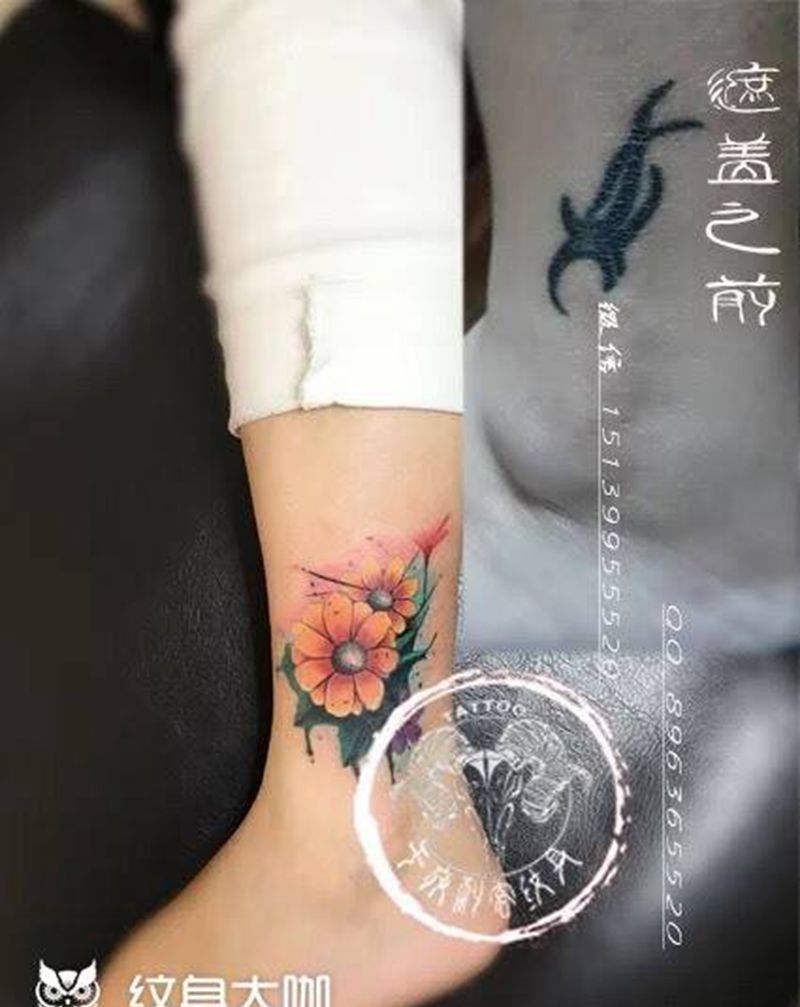 遮盖图腾纹身图片