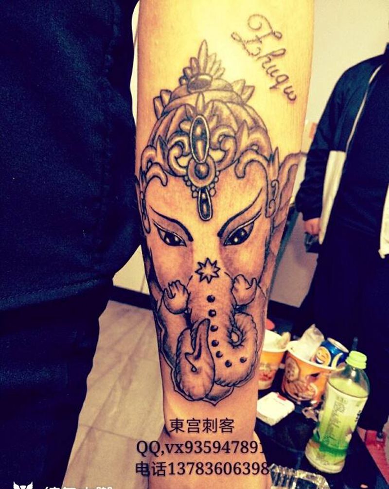 象神纹身图片