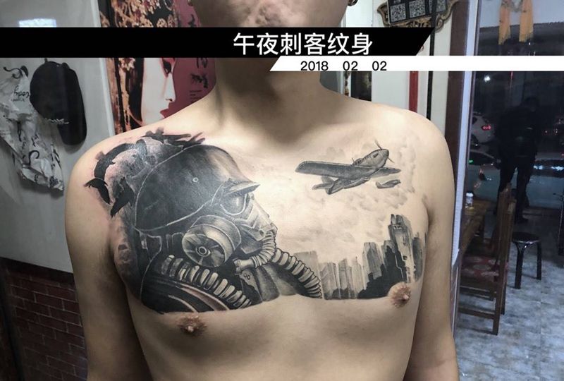 最头痛的遮盖，今天终于完成了纹身图片