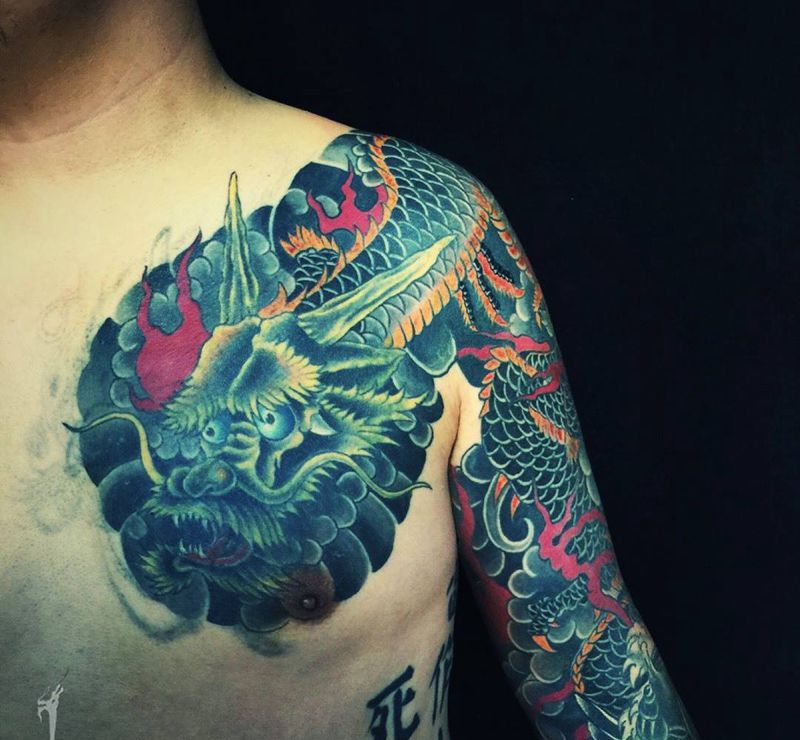 强力终极盖～纹身图片