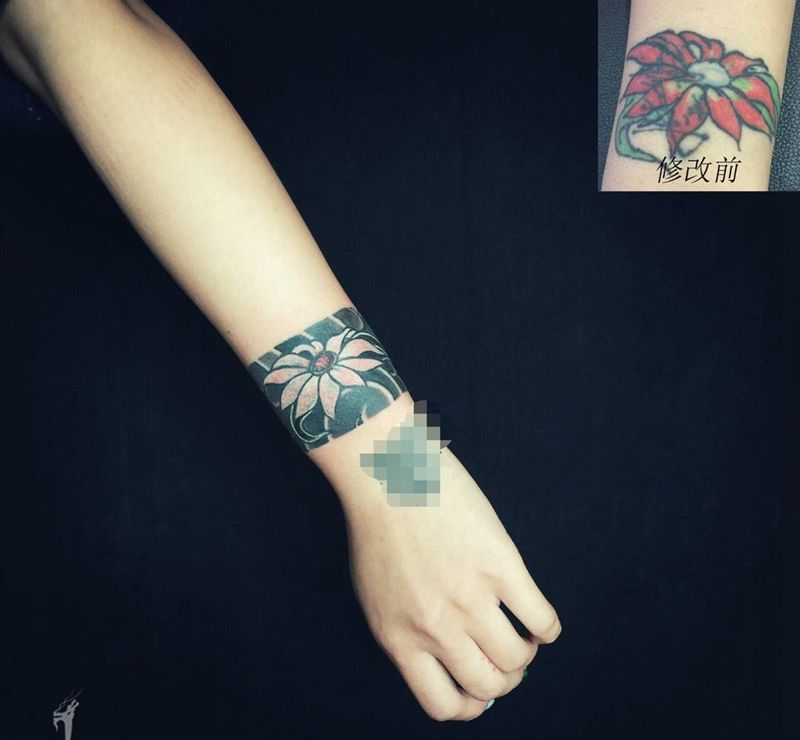 刺艺堂-刺道今日修盖～纹身图片