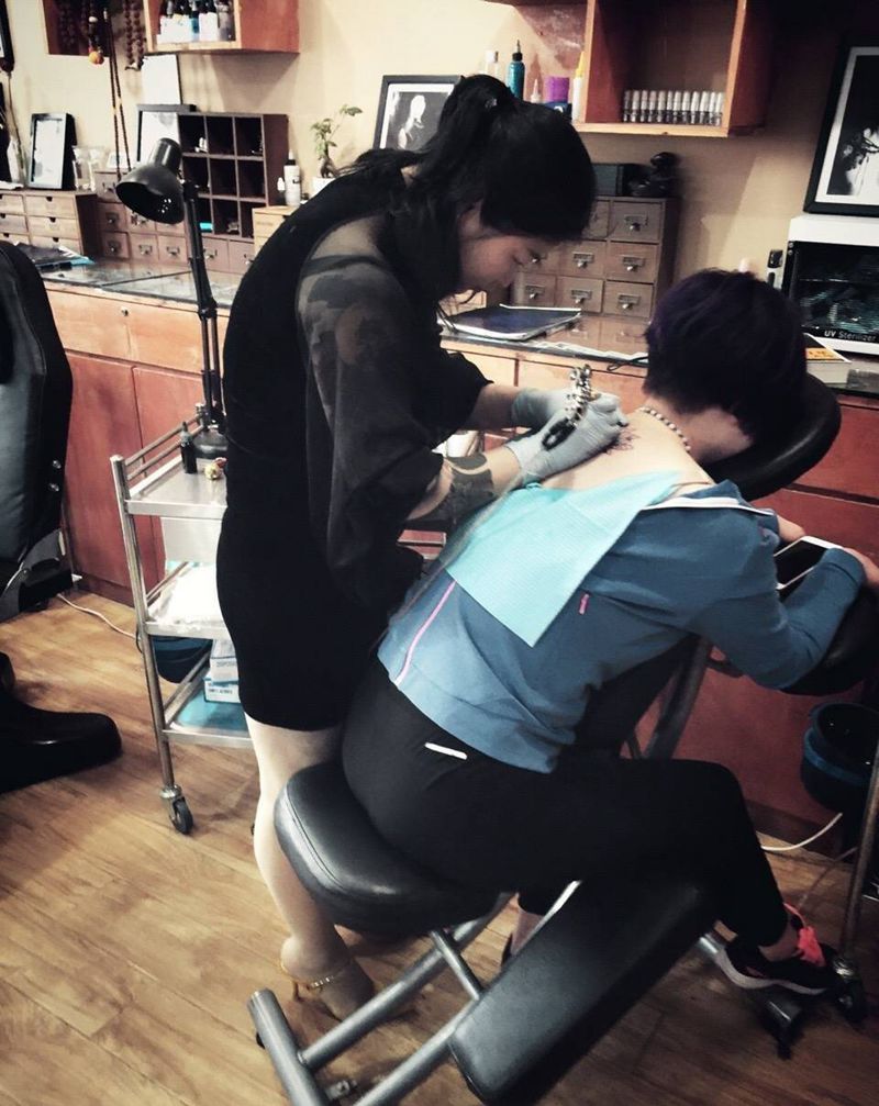 刺艺堂-彫茜梵花作品～纹身图片