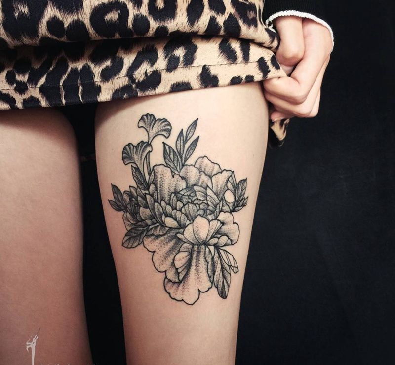 刺艺堂-刺林点线作品～纹身图片