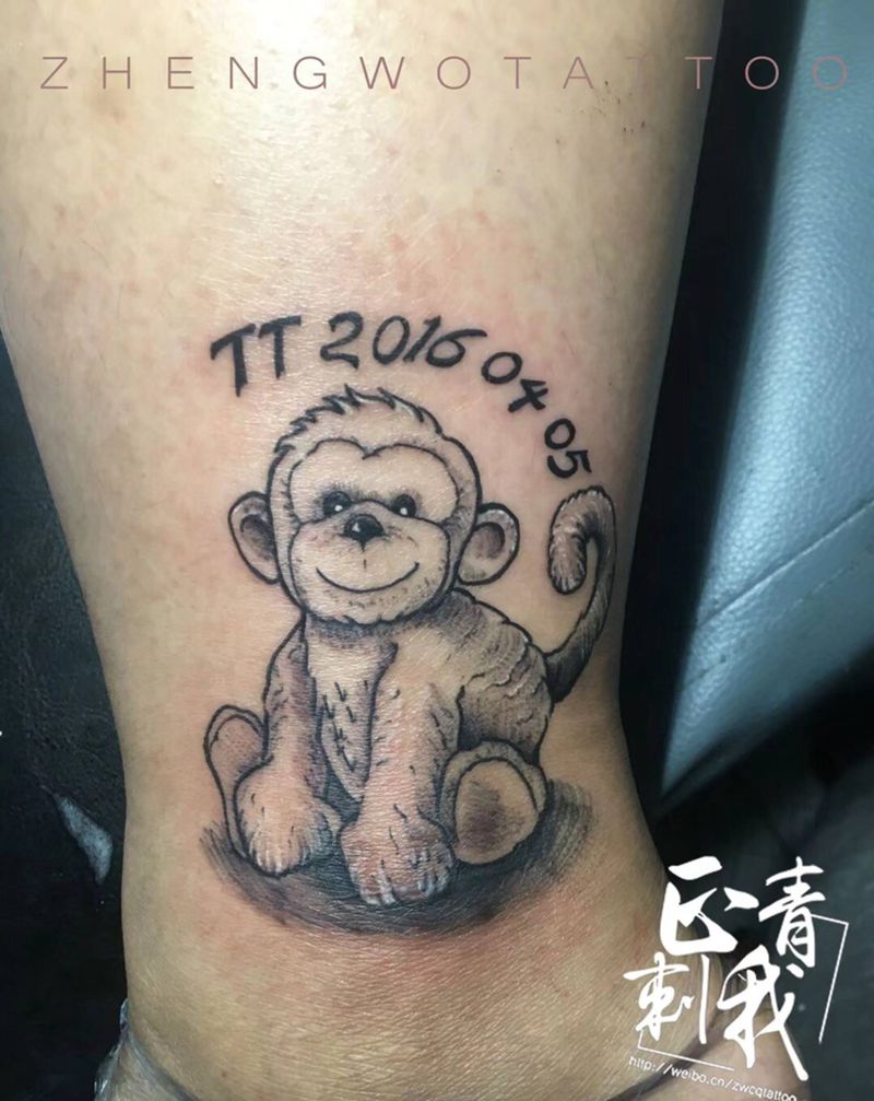 母爱纹身图片_成品脚部习俗写实清新动物平顶山纹身图案