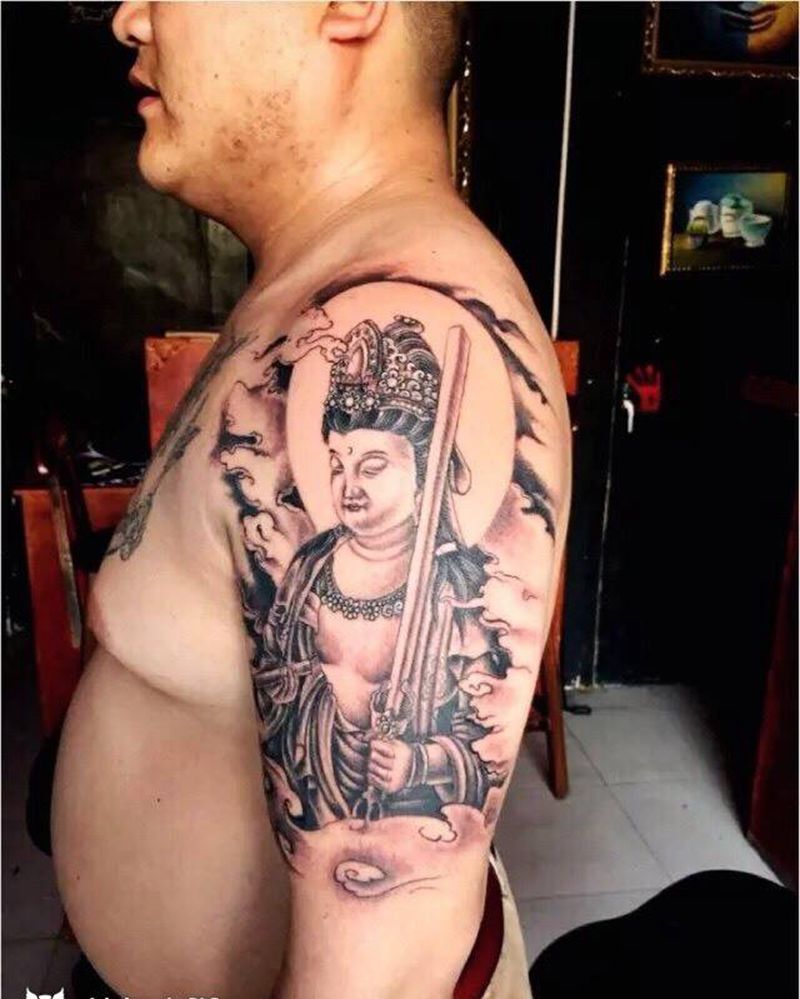文殊纹身图片