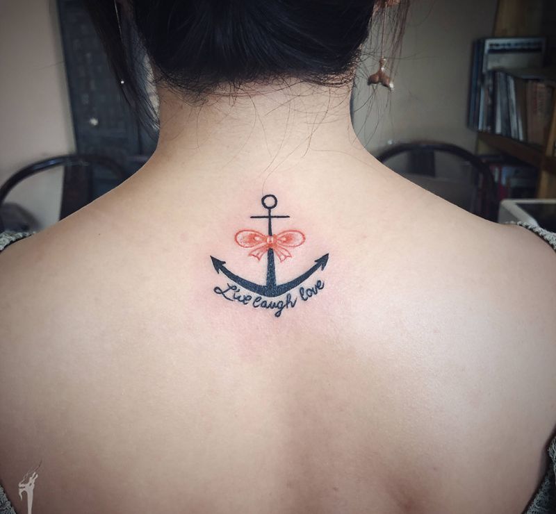 小刺纹身图片_锚⚓️纹身图案