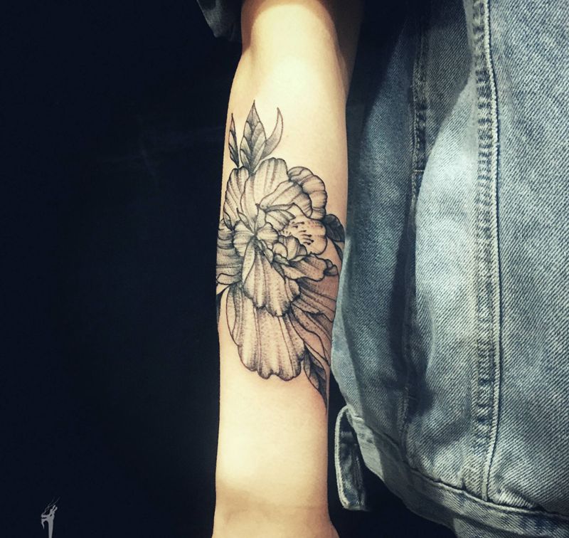 刺艺堂-刺林点刺作品～纹身图片_手臂点刺纹身图案