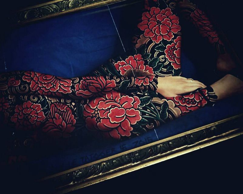 梦前几分春暖 醒来几度秋凉～纹身图片_背部老传统纹身图案