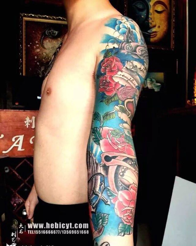 花臂纹身图片