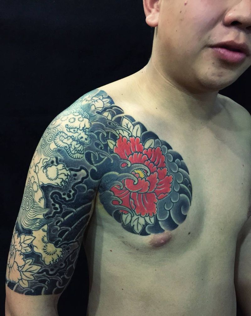 刺道作品 百分之六十纹身图片