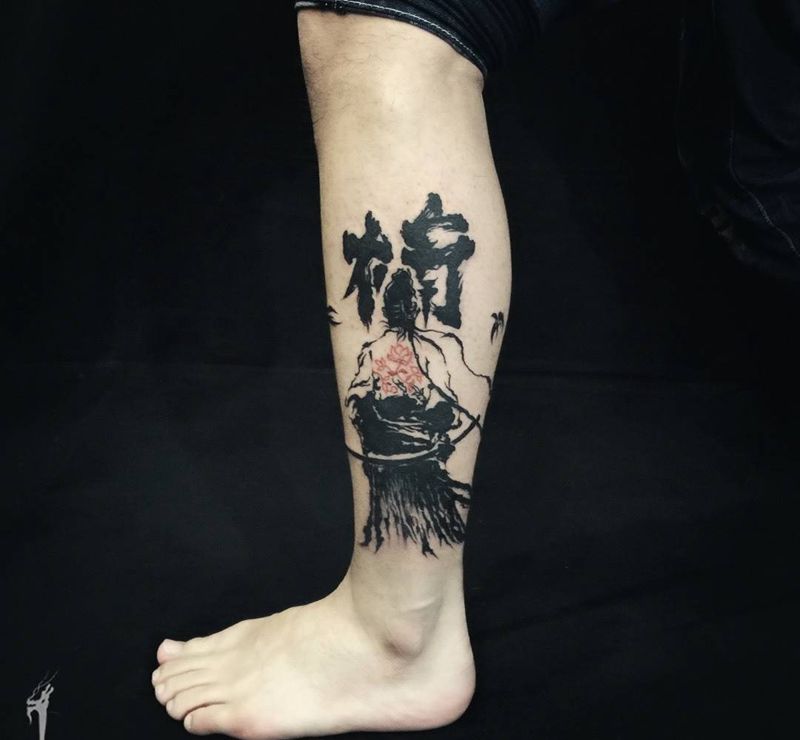 今日绘制小刺～纹身图片