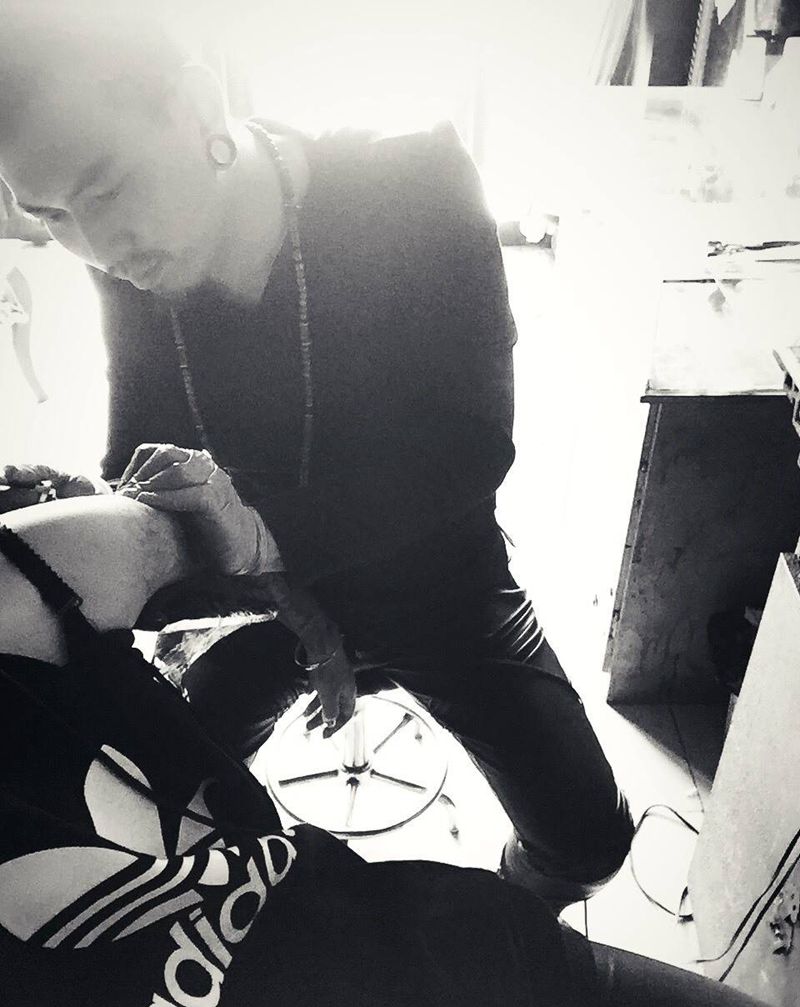 未完成纹身图片