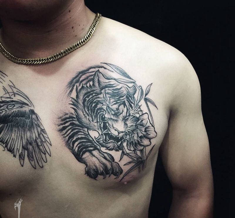 刺艺堂-刺林今日点线作品～纹身图片