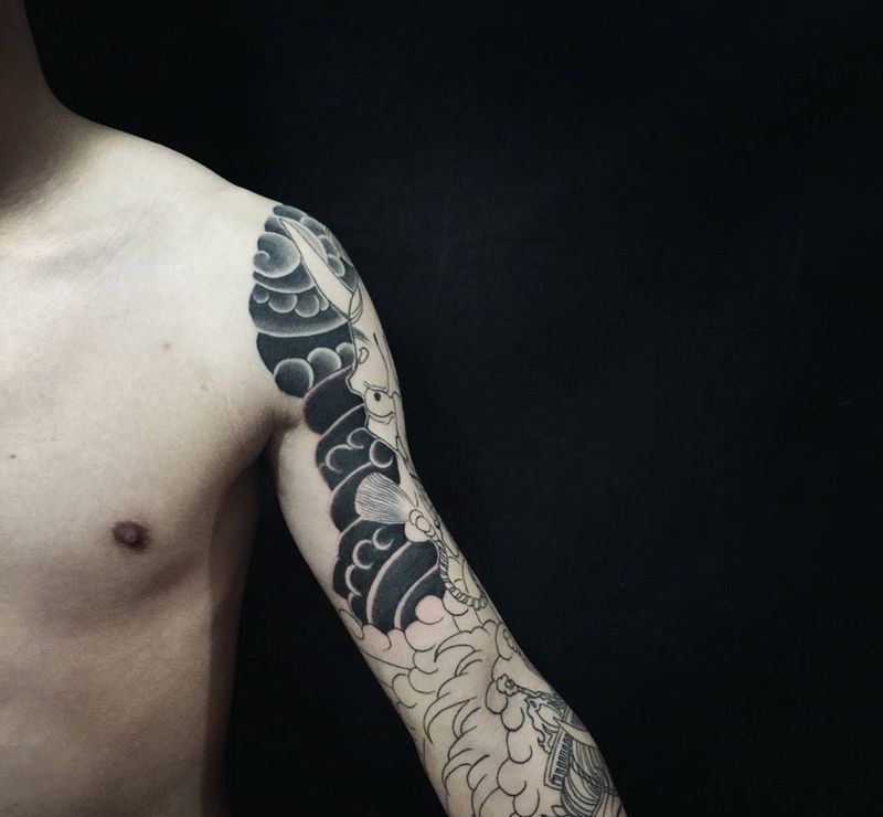 修改进度～纹身图片