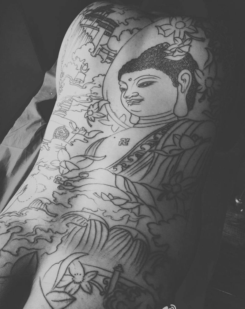 佛纹身图片