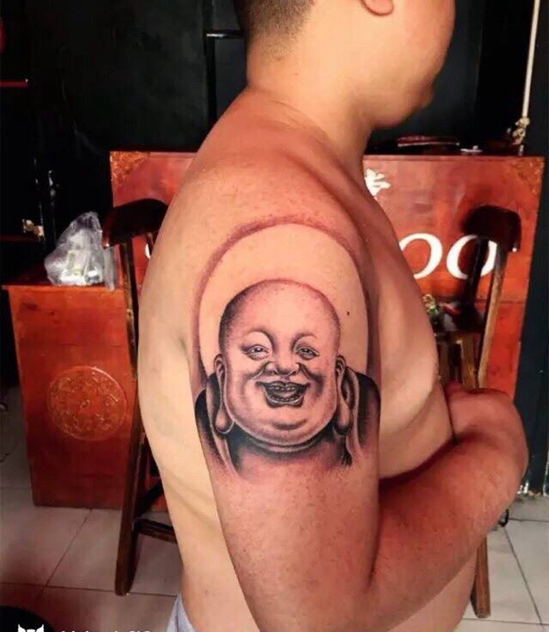 佛纹身图片