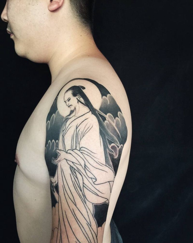 今日功事纹身图片