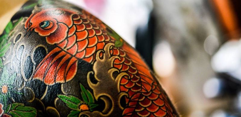 收笔 打烊咯～纹身图片