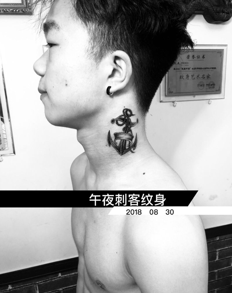 船锚纹身图片