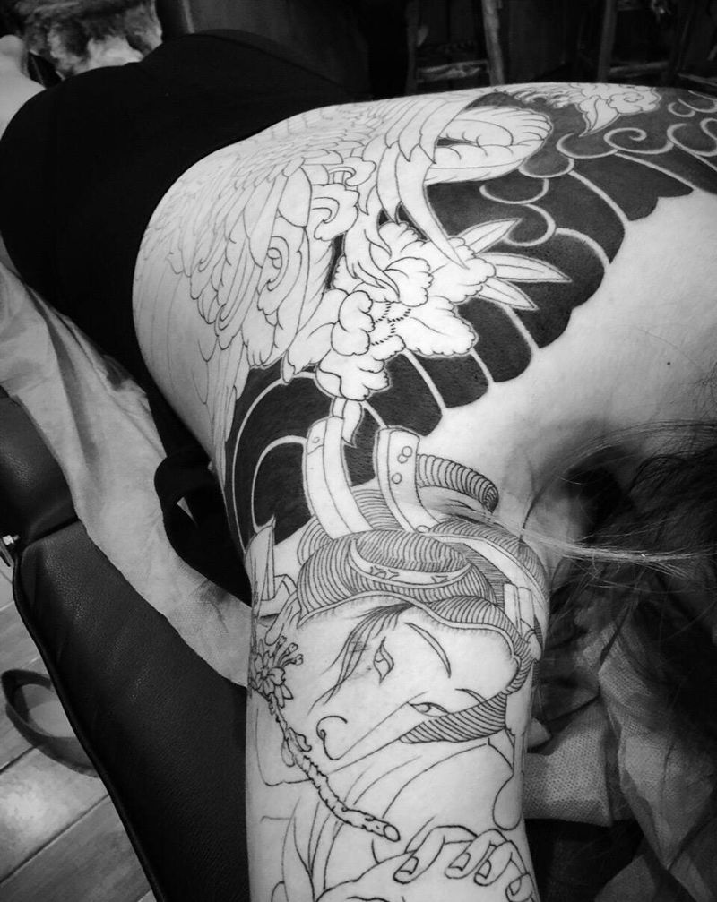 欲达于针 必先磨心 今日工事～纹身图片