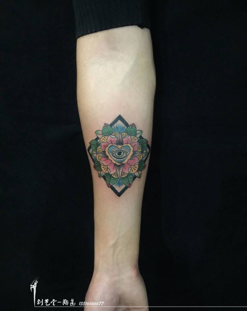 彫茜作品纹身图片