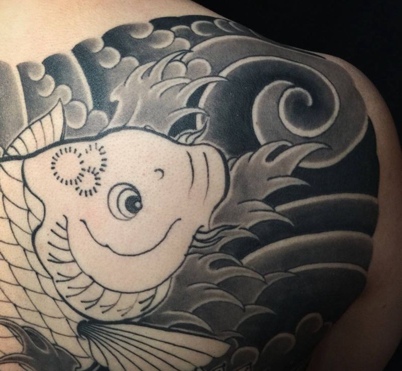 今日进度 去年承载者当爸爸后为自己定的稿 今天有些眉目了～[嘿哈]纹身图片