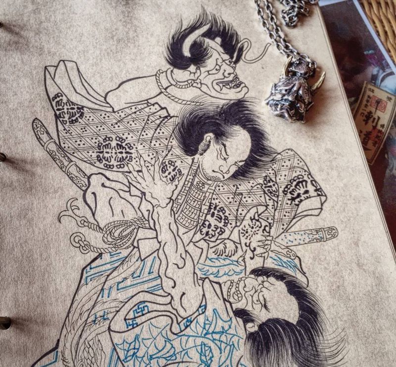 早课结束～纹身图片