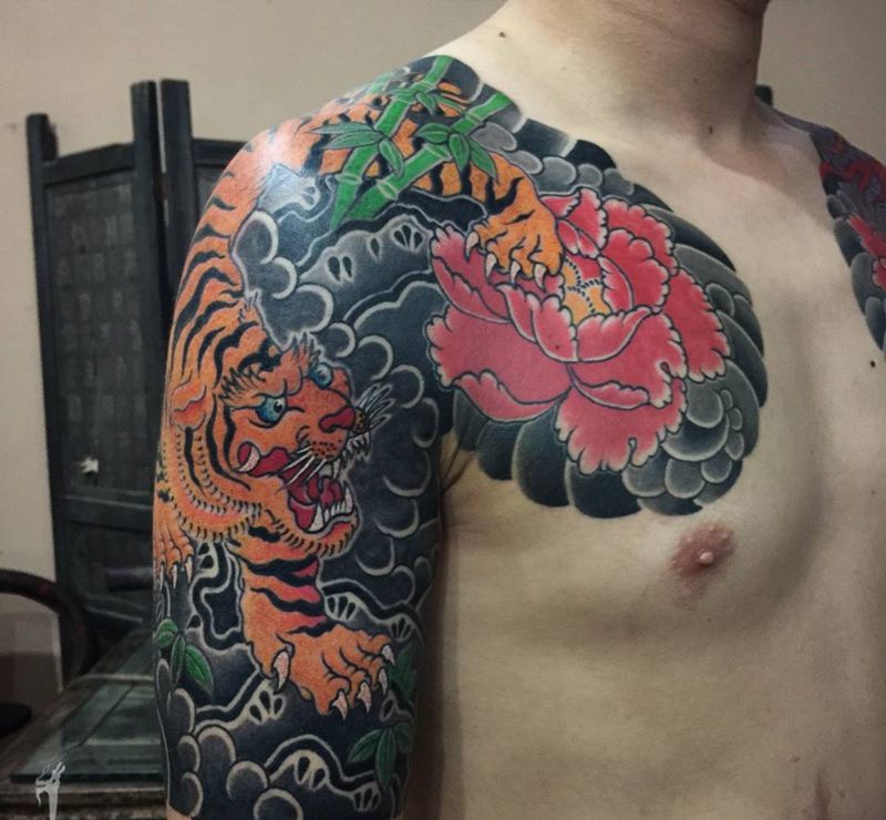 今日功事 要累趴啦～纹身图片