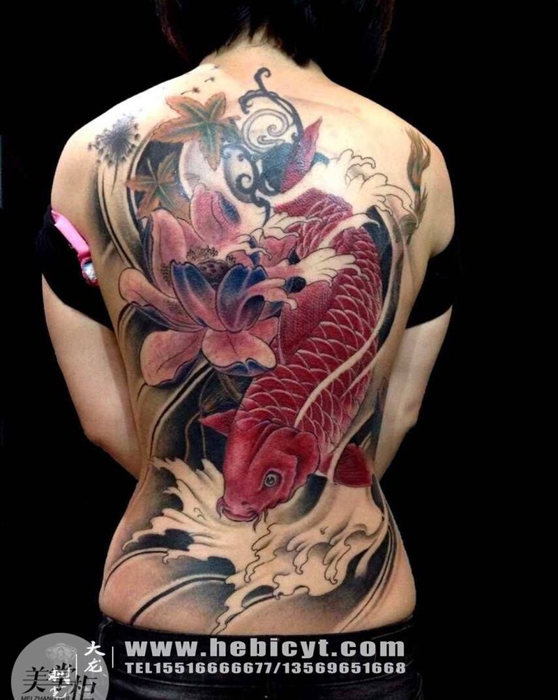 锦鲤纹身图片