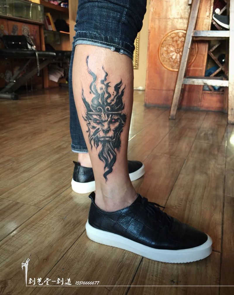 行者纹身图片
