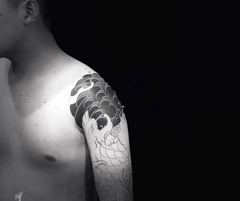 一心一线 一针一雾～纹身图片