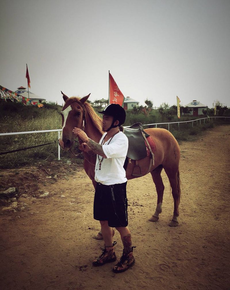 今儿各没有汽油味 有点马粪味～ ​​[捂脸]纹身图片_成品手臂传统清新国画图腾植物宗教原创动物纹身图案