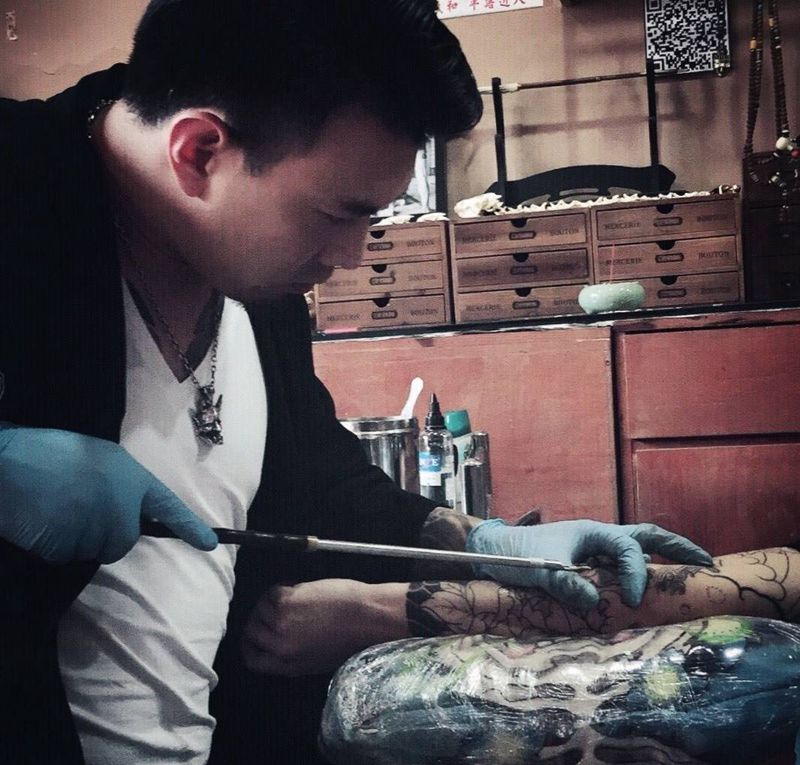 花臂进度～纹身图片