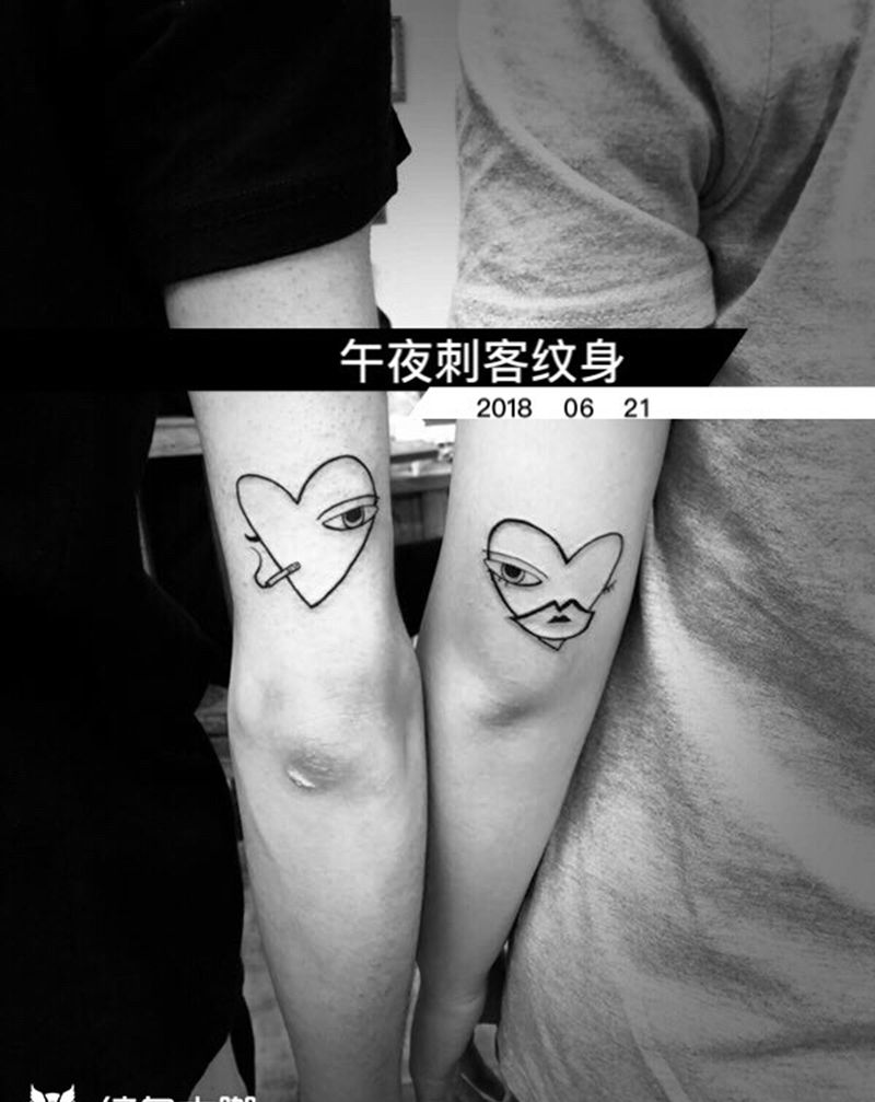 情侣小图纹身图片