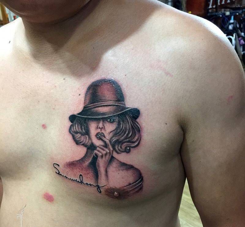 收工～纹身图片