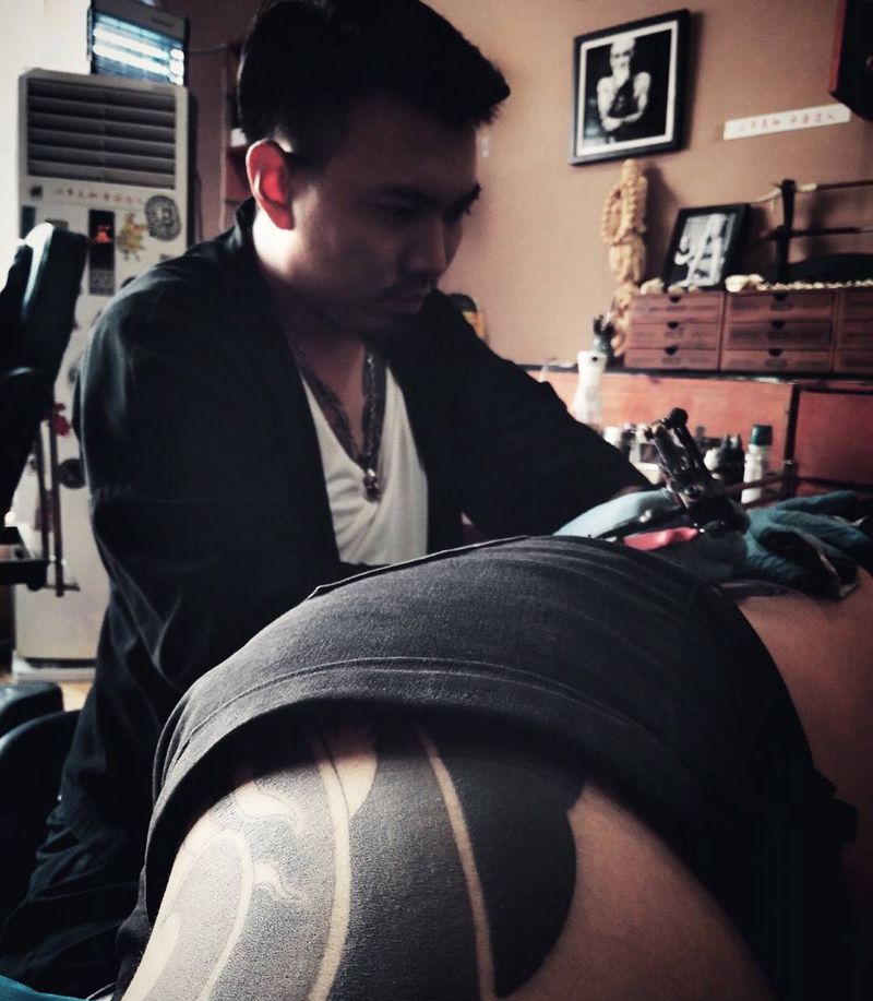 满背花絮～纹身图片