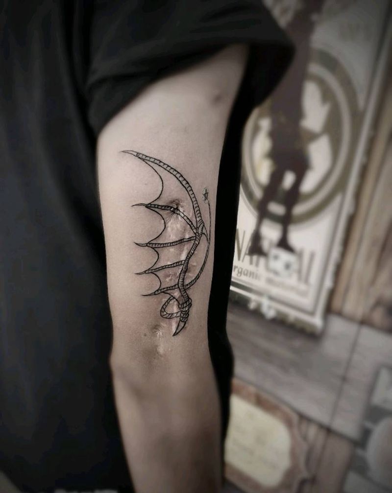 遮盖伤疤纹身图片_手臂纹身图案