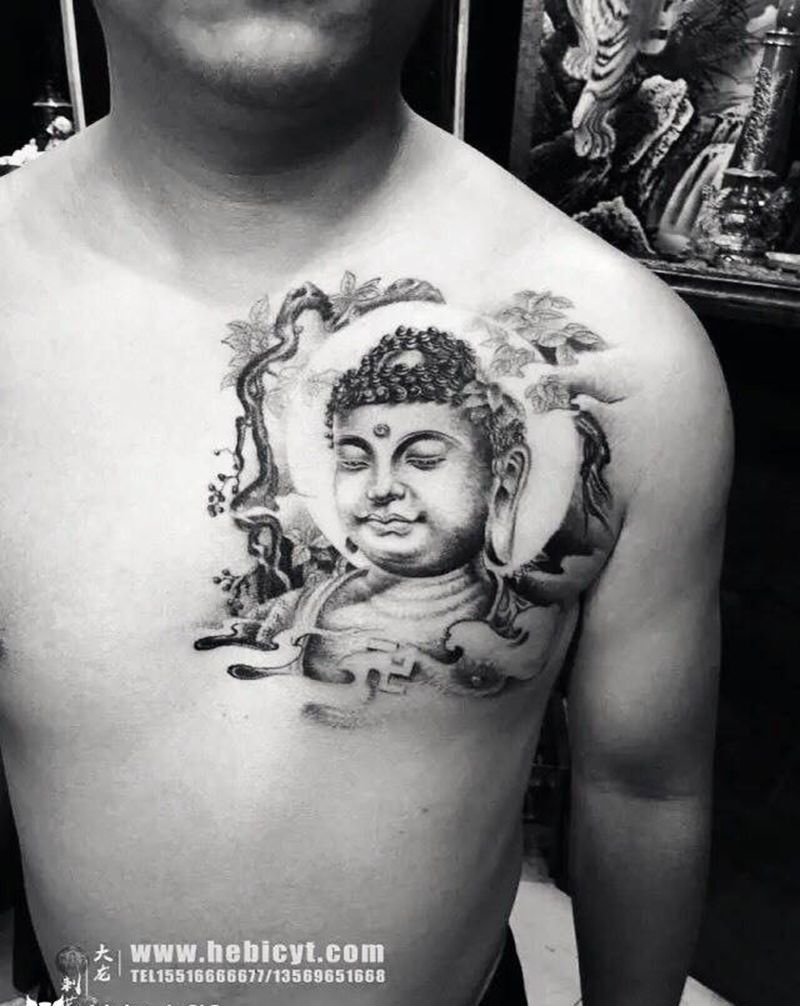 佛纹身图片