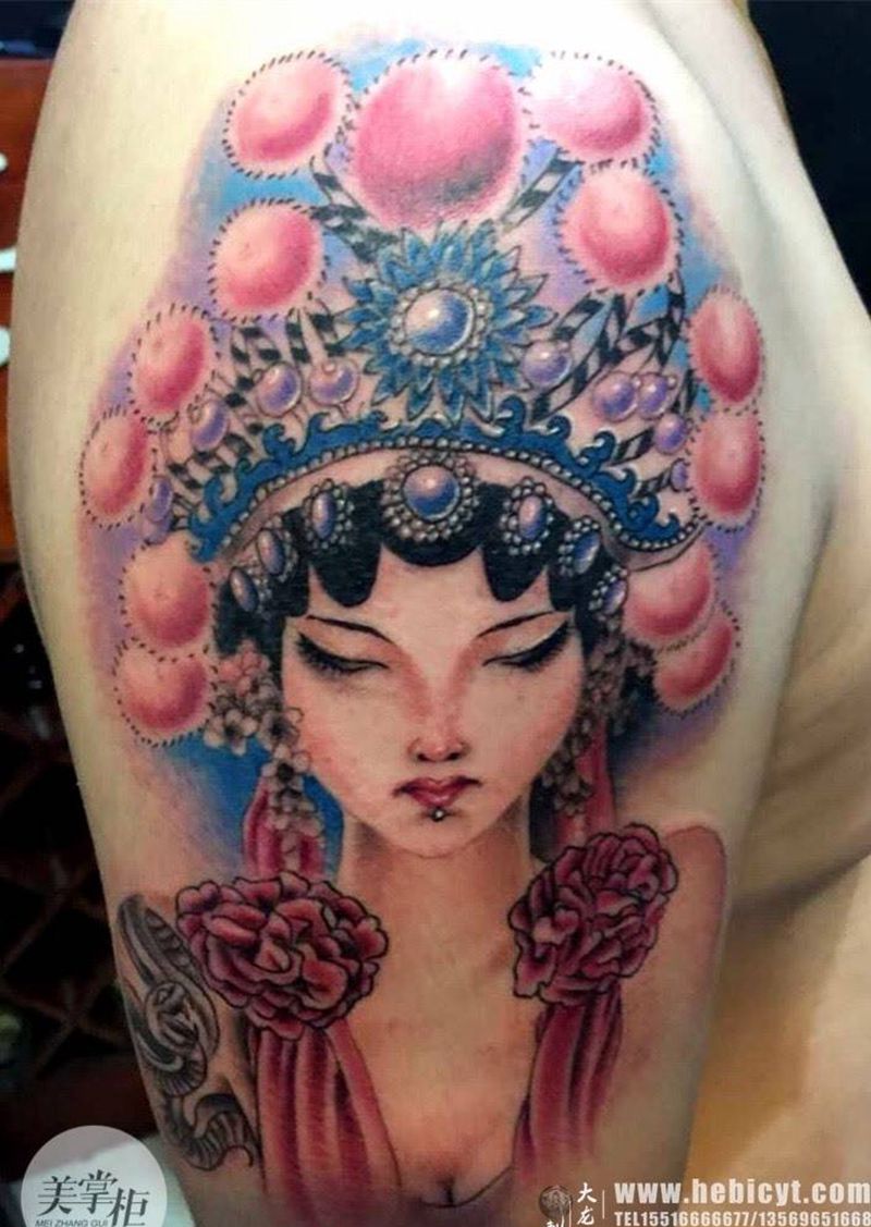 花旦纹身图片