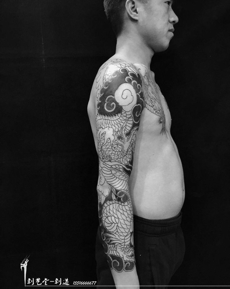 今日进度 下次再续～纹身图片