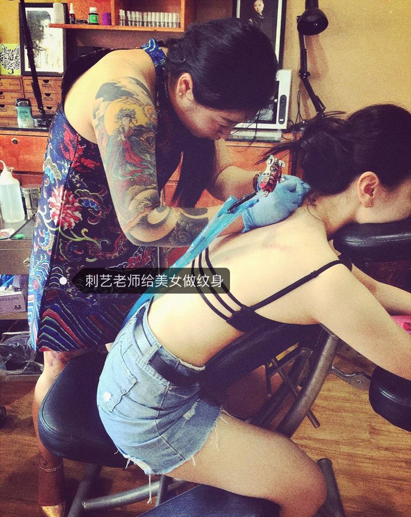 刺艺小般若纹身图片