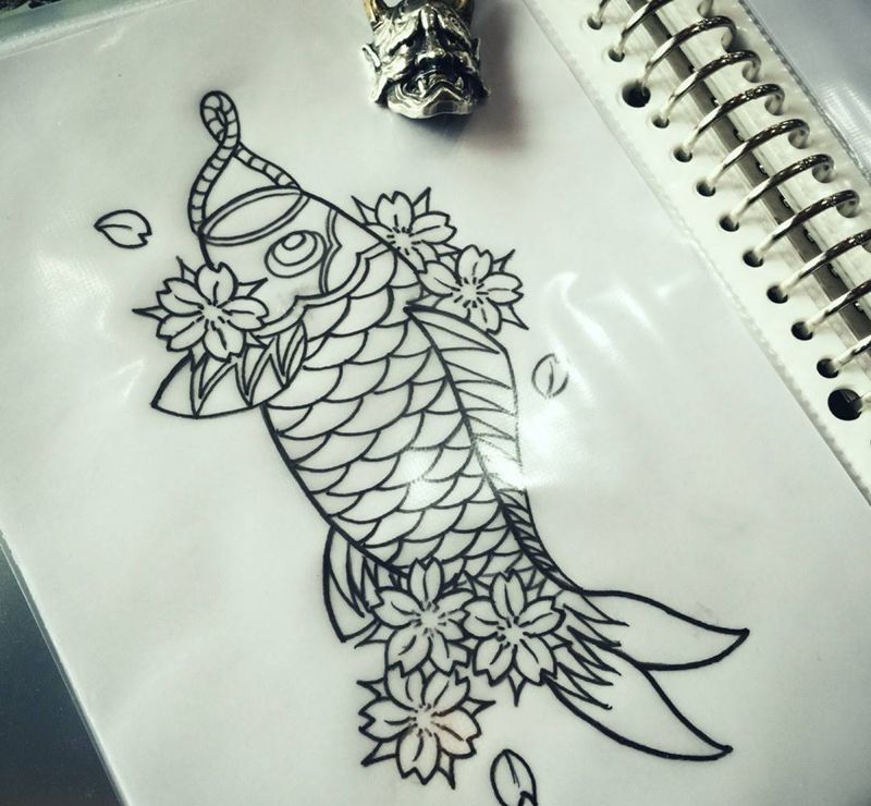 早课 给孩子构面锦鲤旗～