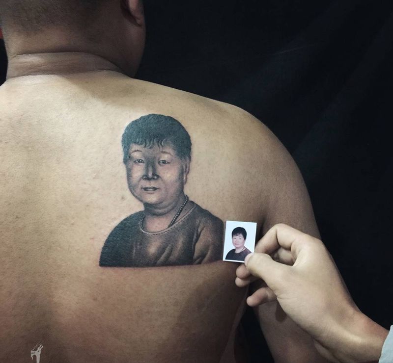 “娘在”家在纹身图片